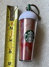 2025 Starbucks Surprise Cold Cup Strawberry Frappuccino Keychain — photo 3