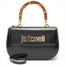 Moda Just cavalli Borsa a spalla Bamboo Donna Nero in Similpelle