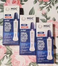 3 MGC Health D-Pen 6 Panel Oral Fluid Drug Test Kits  Results in 5 Min 7/26