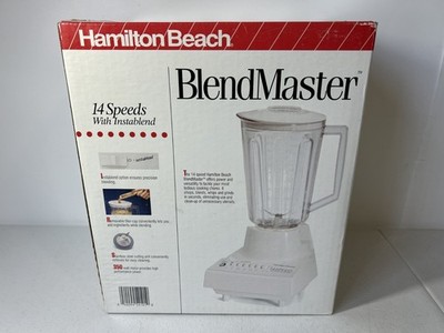 NEW Hamilton Beach 54101 Blendmaster 14 Speed Blender Mixer W/ Instablend White