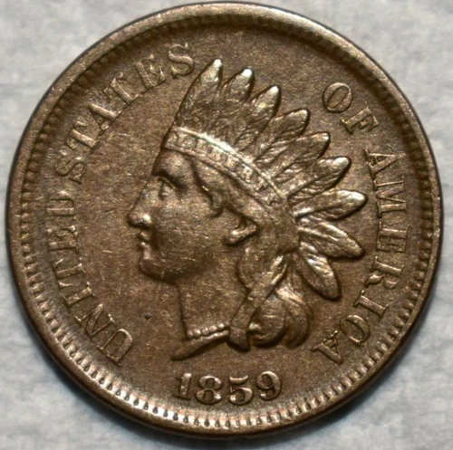Extra Fine 1859 Indian Head Cent, Sharp specimen.