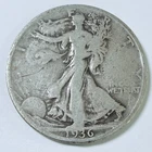 1936 S 50C Walking Liberty Half Dollar 90% Silver Circulated Coin #6284