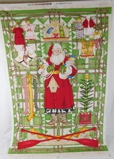 JWF Studio MMFab ~ SANTA FABRIC PANEL ~ Christmas Toys Winter 28" x 44"
