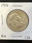 1951 Franklin Half Dollar 50C 90% Silver