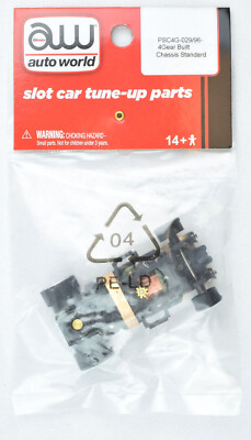 #ad #ad Auto World 4Gear Complete Chassis W Motor amp; Tires HO Scale Slot Car $19.99