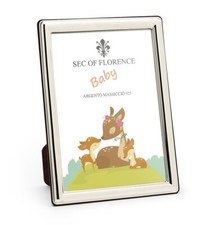 5x3,5”in Hallmarked Solid 925 Sterling Silver Baby Photo Frame 7370/9x13BA*G2*UK
