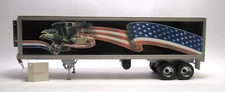 FRANKLIN MINT Refrigerated Trailer - Eagle with Stars & Stripes 1:32 PETERBILT