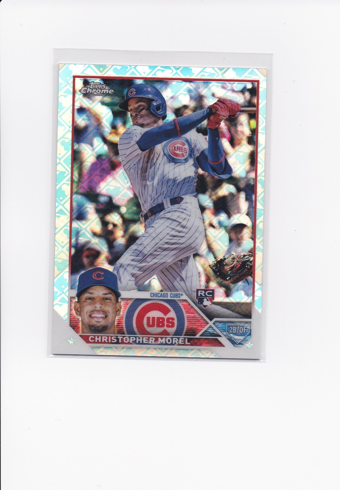 2023 Topps Chrome Logofractor Christopher Morel RC #198 Rookie Refractor Cubs