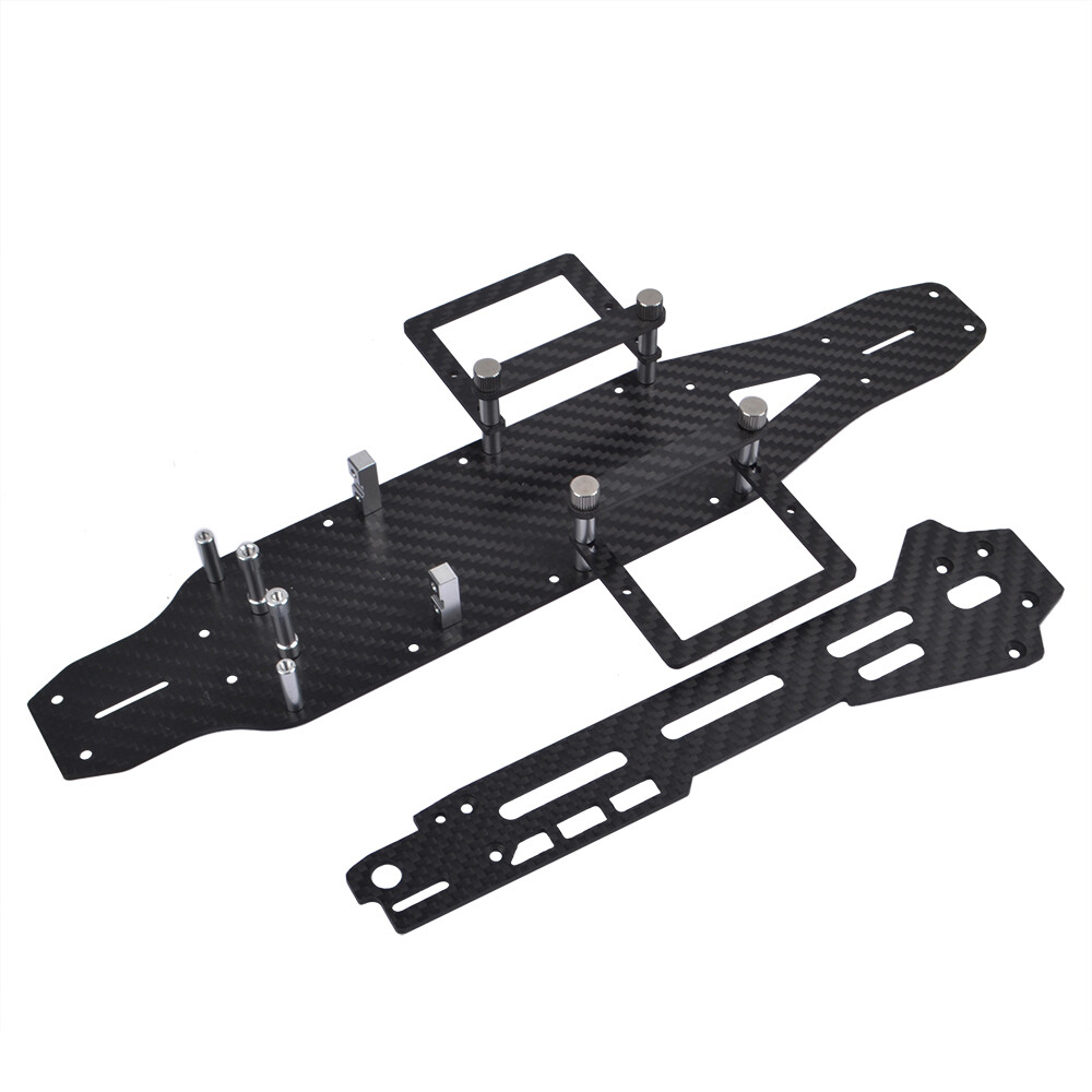 Carbon Lower Deck Chassis Frame Kit for Tamiya TA03F Pro /TA03R