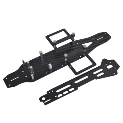 Carbon Lower Deck Chassis Frame Kit for Tamiya TA03F Pro /TA03R TRF / TA03RS TRF