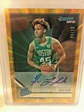 2019-20 Panini Rated Rookie Romeo Langford Gold Laser 06/10 Press Proof Auto 213
