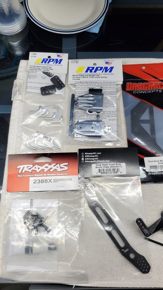 Traxxas Slash Drag Car PARTS LOOK!!!! Box Lot 2 eBay