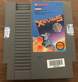 NES Xevious CIB gioco scatola e manuale testato funzionante carrello autentico