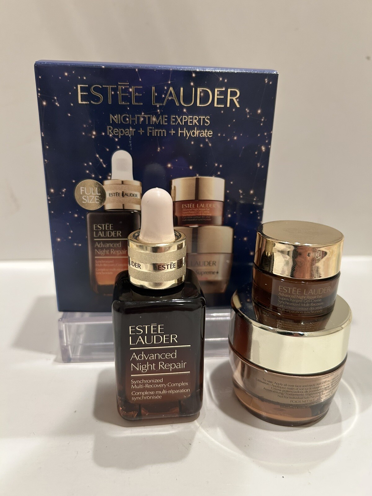 NIB Estee Lauder Advanced Night Repair Nighttime Experts Gift Set  3 Piece Set