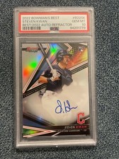 Steven Kwan 2022 Bowman's Best Auto #B22-SK Silver Refractor PSA 10 RC Guardians