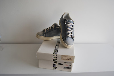wNEU BIKKEMBERGS Hammer Sneaker Turnschuhe Jungen Blau Gr.27/28 slip on Leder