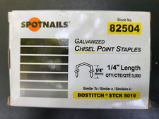 3 Pack Spot Nails 82504 Crown Staples, 1/4-Inch, 5000-Piece similar STCR 5019