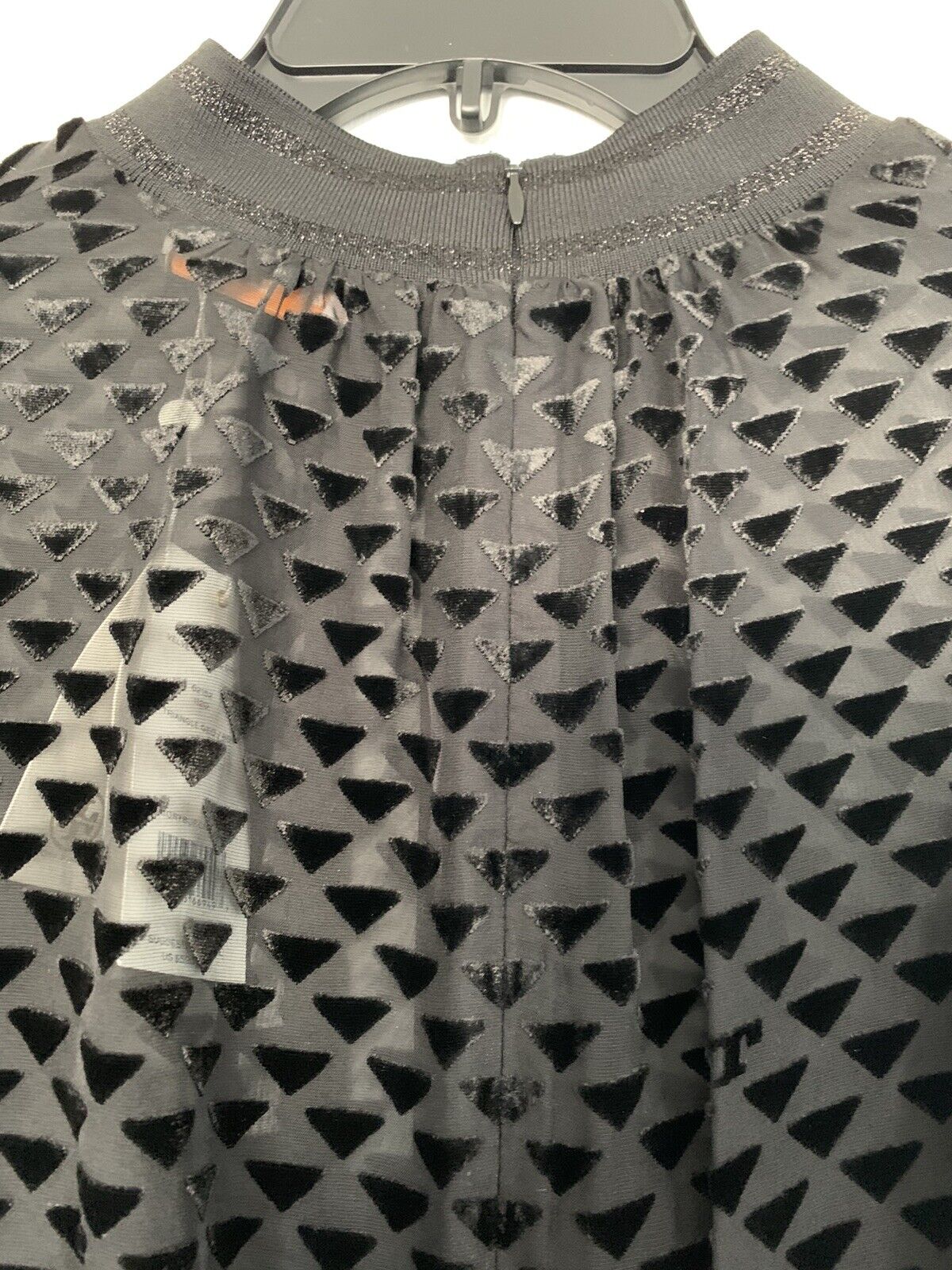 NWT Authentic Tory Burch Devore Velvet triangle flocked chiffon Midi Dress  Sz 12 | eBay