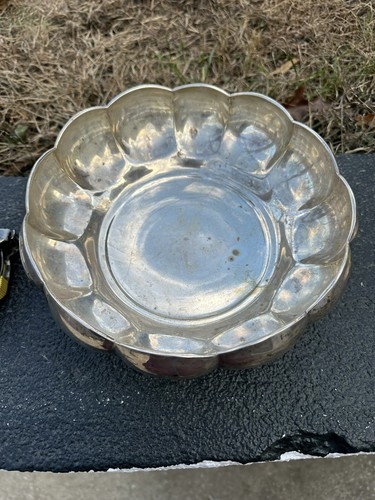 Wonderful Antique 800 Sterling Silver Bowl - Picture 9 of 12