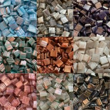 10mm  Italian Vitreous Glass Gold Vein Mosaic Tiles -  150 tiles