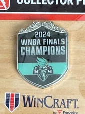 New York LIBERTY 2024 WNBA Women's Basketball Champions Official Logo Pin NY