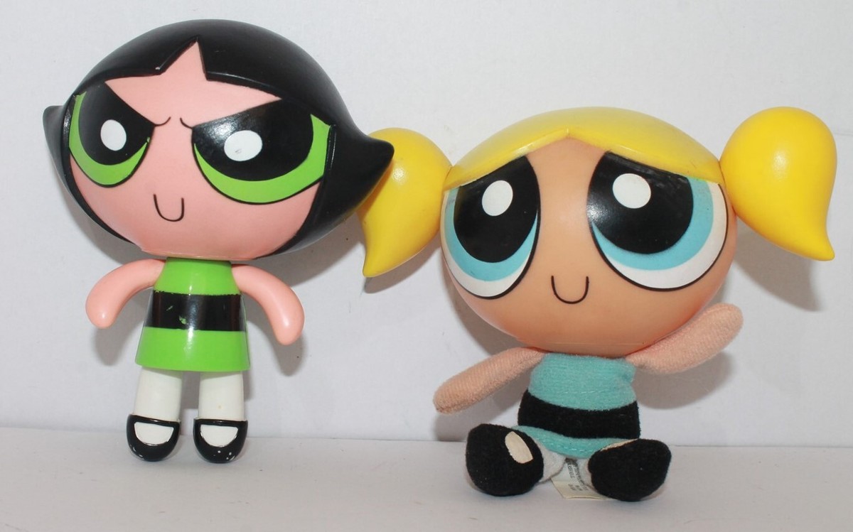 ぬいぐるみ The Powerpuff Girls Vinyl Figure Plush The Powerpuff Girls Bubbles & Buttercup Figures Vinyl
