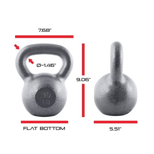 CAP Langhantel Gusseisen Kettlebell, einzeln, 10-80 Pfund - Bild 5 von 24