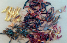 LARGE ASSORTMENT OF NOS FISHING WORMS SQUIDS BAIT SOFT PLASTIC JELLIES 22 oz