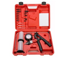 Kit pompa a vuoto manuale per cambio spurgo olio freni auto moto 2 vasetti