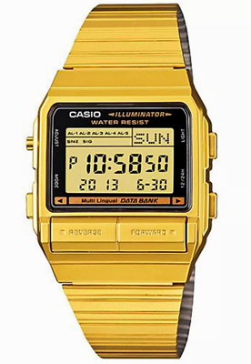CASIO databank データバンク DB-380G Casio DB-380G-1D DATA BANK Retro Vintage Digital Watch New