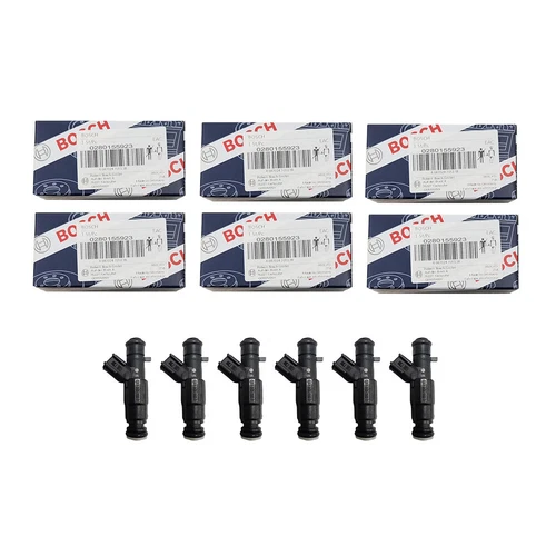6X 0280155923 Fuel Injectors Fits For 99-01 Jeep Cherokee XJ 4.0L 4-hole UPGRADE