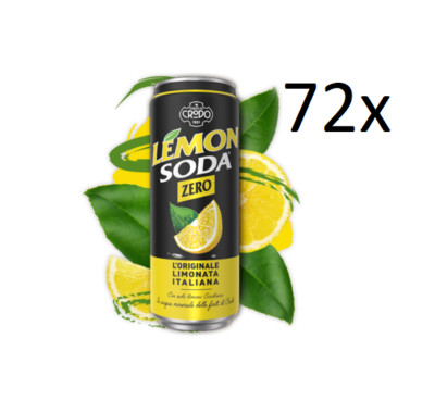 72x Dose Lemonsoda zero 330ml Campari Group Lemonsoda Zitrone italienisch