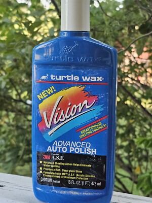 1996 TURTLE WAX VISION ADVANCED AUTO POLISH CONTAINS 3M ASF 1/2 Full Vtg