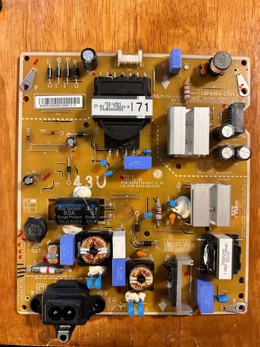 NETZTEILPLATINE LG TV 43UJ634V EAX67209001(1.5) LGP43DJ-17U1