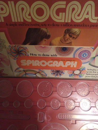 Vintage 1972 Kenner Spirograph #421 Pattern Drawing 100% Complete - Bild 8 von 12