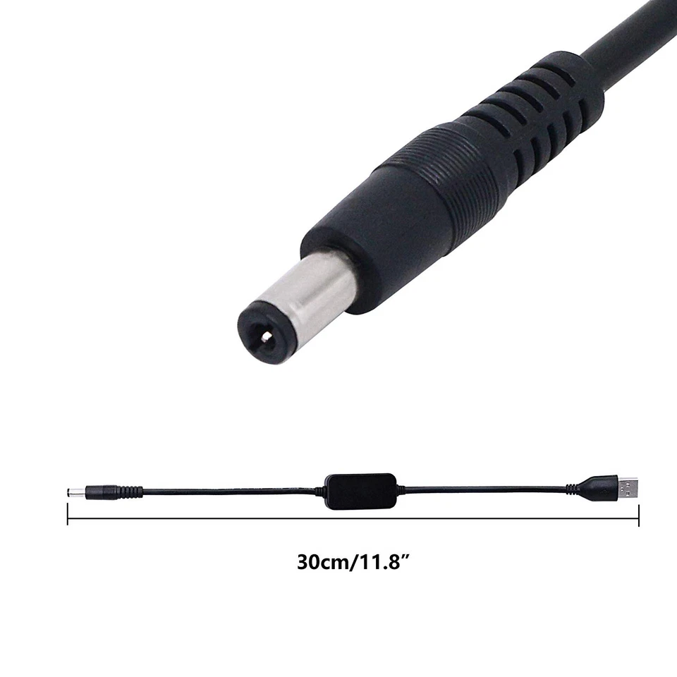 USB 5V to DC 5.5mm x 2.1mm 12V Converter Step Up Voltage Converter Power Cable - Image 3 of 4