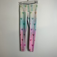 Victoria's Secret Victoria Sport High Rise Leggings-Hearts-Multicolor-XS