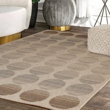 Fade Polka Dots Rug-Blue & Brown Mixed Dots/120x170cm,Flatweavw Rug-RUG081/170