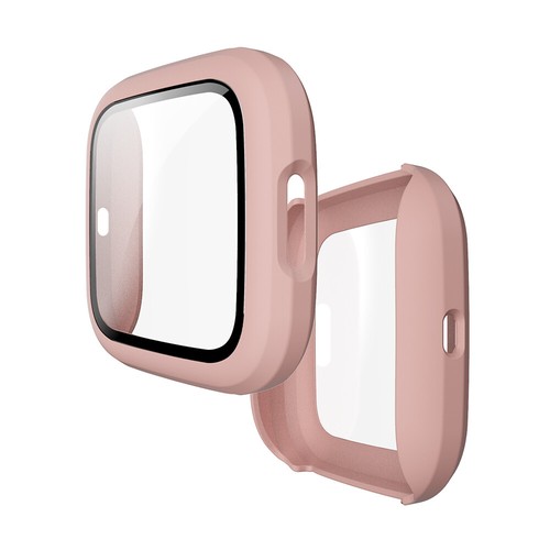 For Fitbit Versa 2 Protective Case Watch Cover Tempered Glass Screen Protector - Photo 13 sur 18