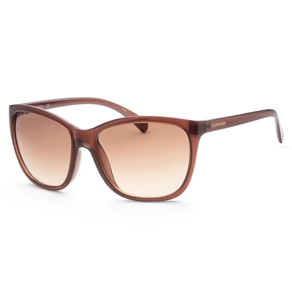 Gafas de sol para mujer Calvin Klein de moda CK19565S-210 60 mm marrón lechoso