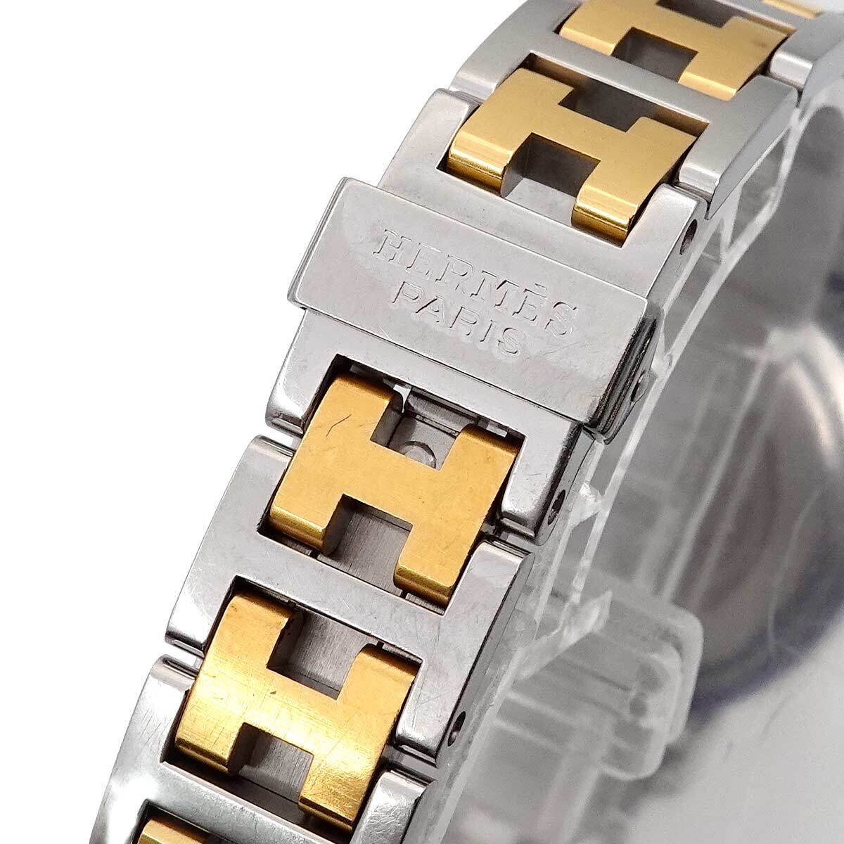 HERMES Clipper Combi CL4 220 Vintage Ladies Watch From Japan