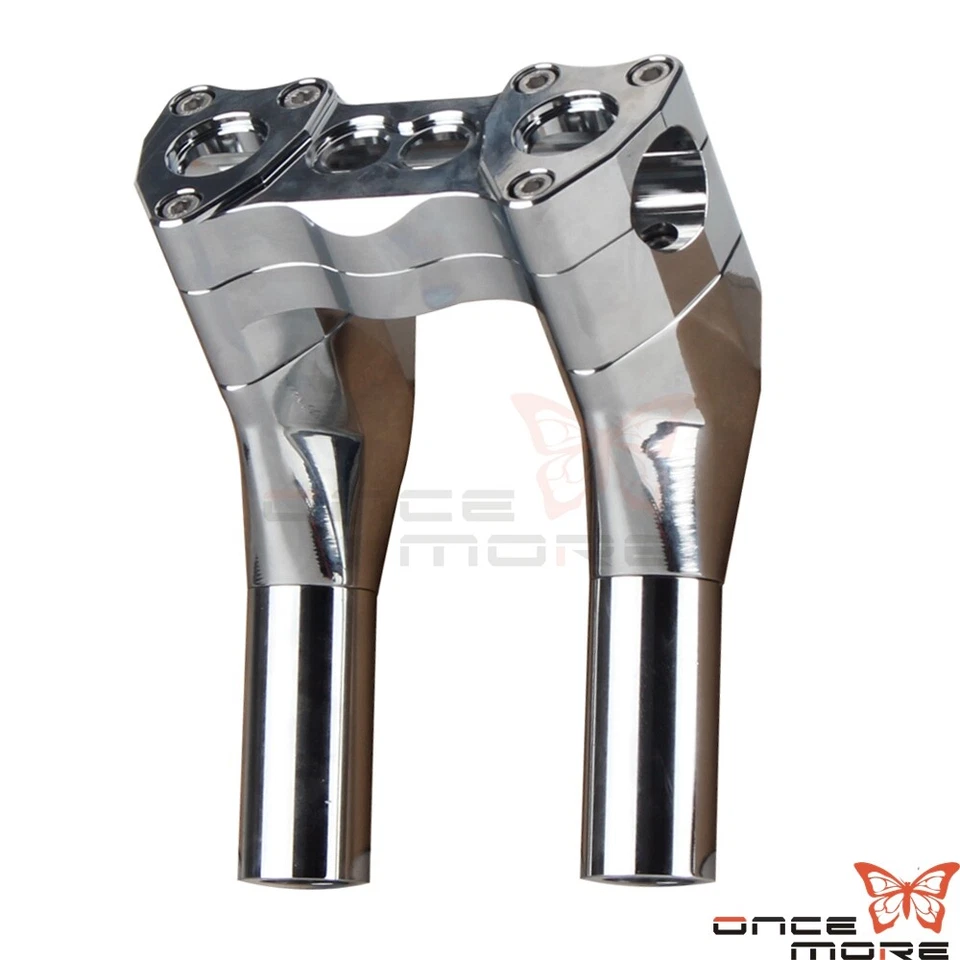 Elevadores de manillar estilo club de motocicleta de 6" para Harley Dyna Softail Sportster Foto 3 de 4