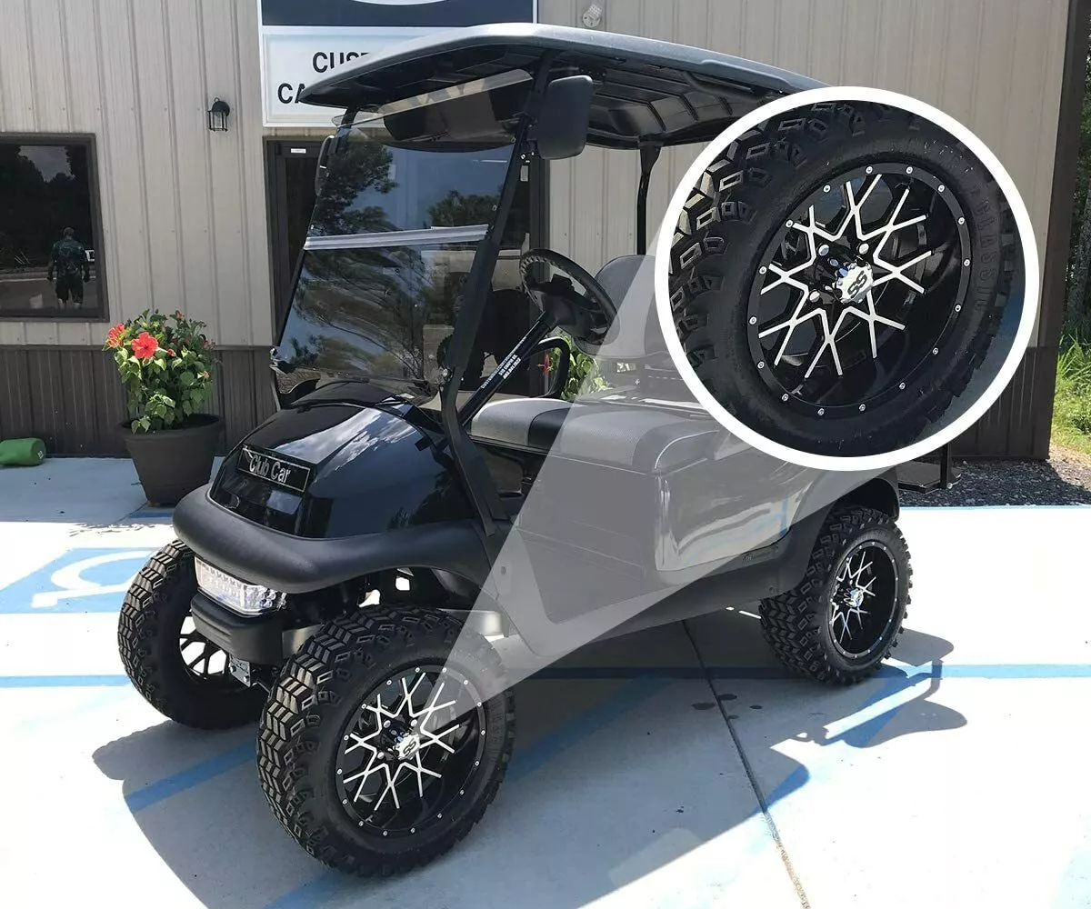 Golf Cart SS Chrome Wheel Center Caps Dust Cover for Yamaha EZGO