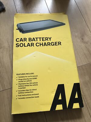AA großes 12V Solarbetriebenes Auto Wohnwagen Wohnmobil Batterieladegerät Solarpanel Neu