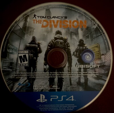Tom Clancy's The Division (PlayStation 4, 2016) Disc Only