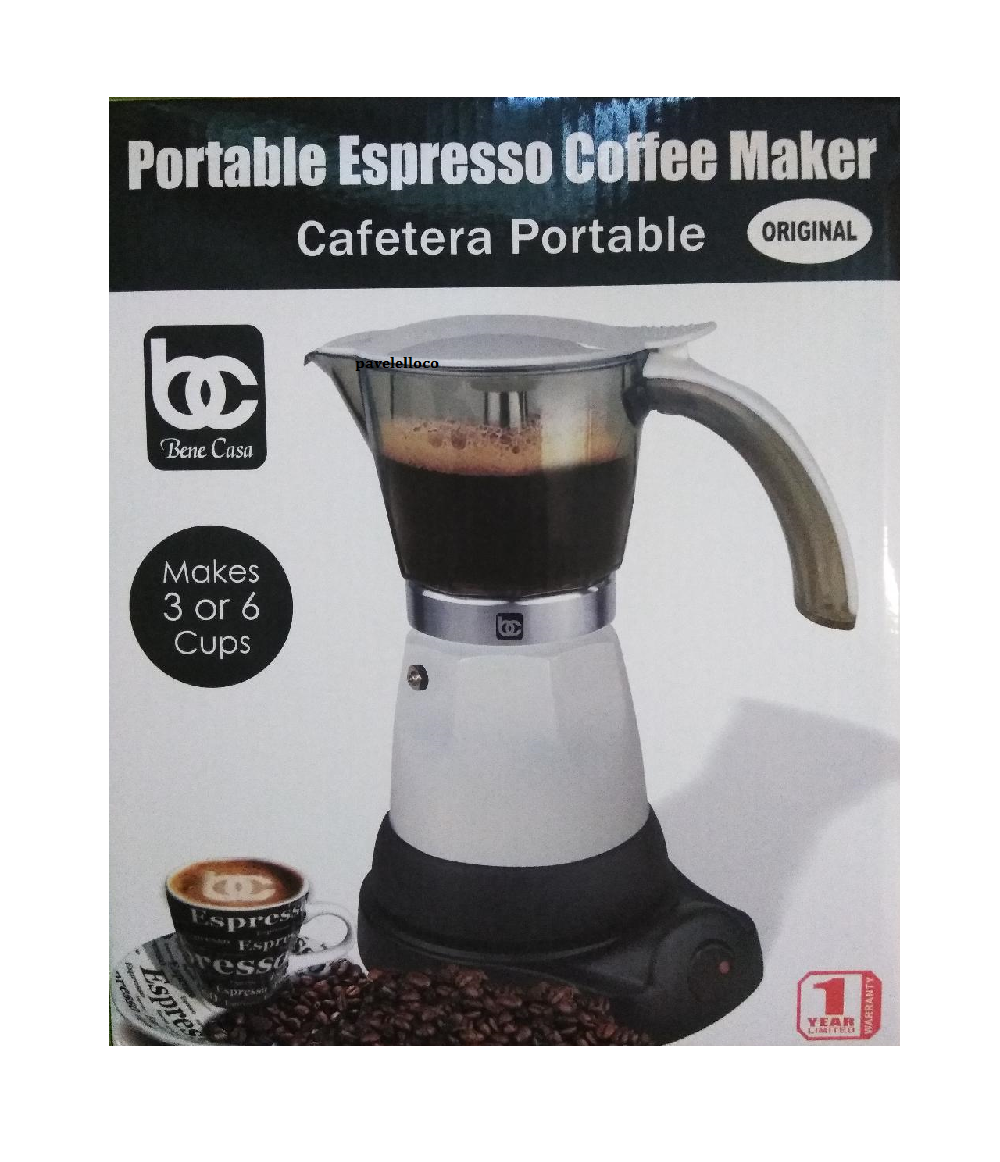 Electric Cuban Coffee Maker Espresso 1/6 Cups cafetera electrica travel