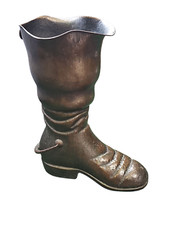 Egidio CASAGRANDE - Borgo Valsugana 1911-1962 Scultura Portabastoni stivale Rame