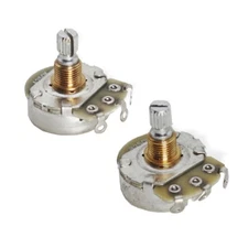 Potentiometer Set A B 250K Alpha Korea Quarter 24mm Short Thread