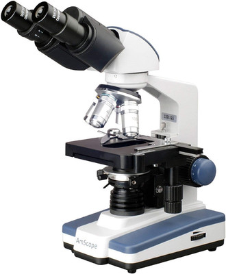 AmScope 40X-1000X LED Lab Binocular Compound Microscope