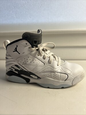 Size 2Y Jordan Jumpman MVP  White/Off Noir/Black DZ5578-100 Sneakers Shoes